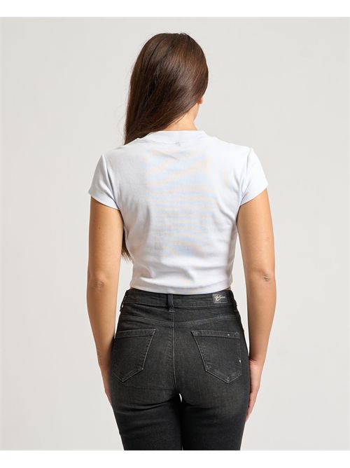 T-shirt donna Calvin Klein con monogramma CALVIN KLEIN | LV047AB802WGA